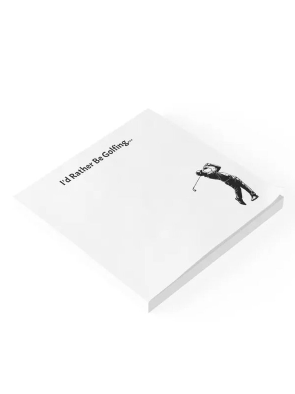 Id Rather Be Golfing Post It Notes Funny Golf Lover Stationery Gift